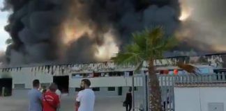 Incendio de fábrica en Villa del Río.