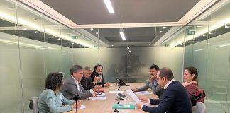 Reunión de Satse con los responsables del PSOE./Foto: LVC