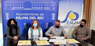 Firma del convenio./Foto: Ayuntamiento de Palma del Río