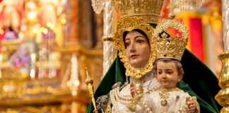 Virgen de Araceli de Málaga./Foto: Filial Araceli