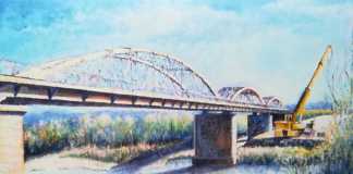 El Puente de Hierro en Obras, de Miguel Pérez.