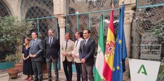 Asistentes a la rueda de prensa por el nombramiento del delegado de la Junta en la provincia de Córdoba, Adolfo Molina./Foto: Europa Press