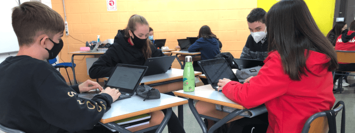 Proyecto Chromebook./Foto: Colegio M. María Rosa Molas clase