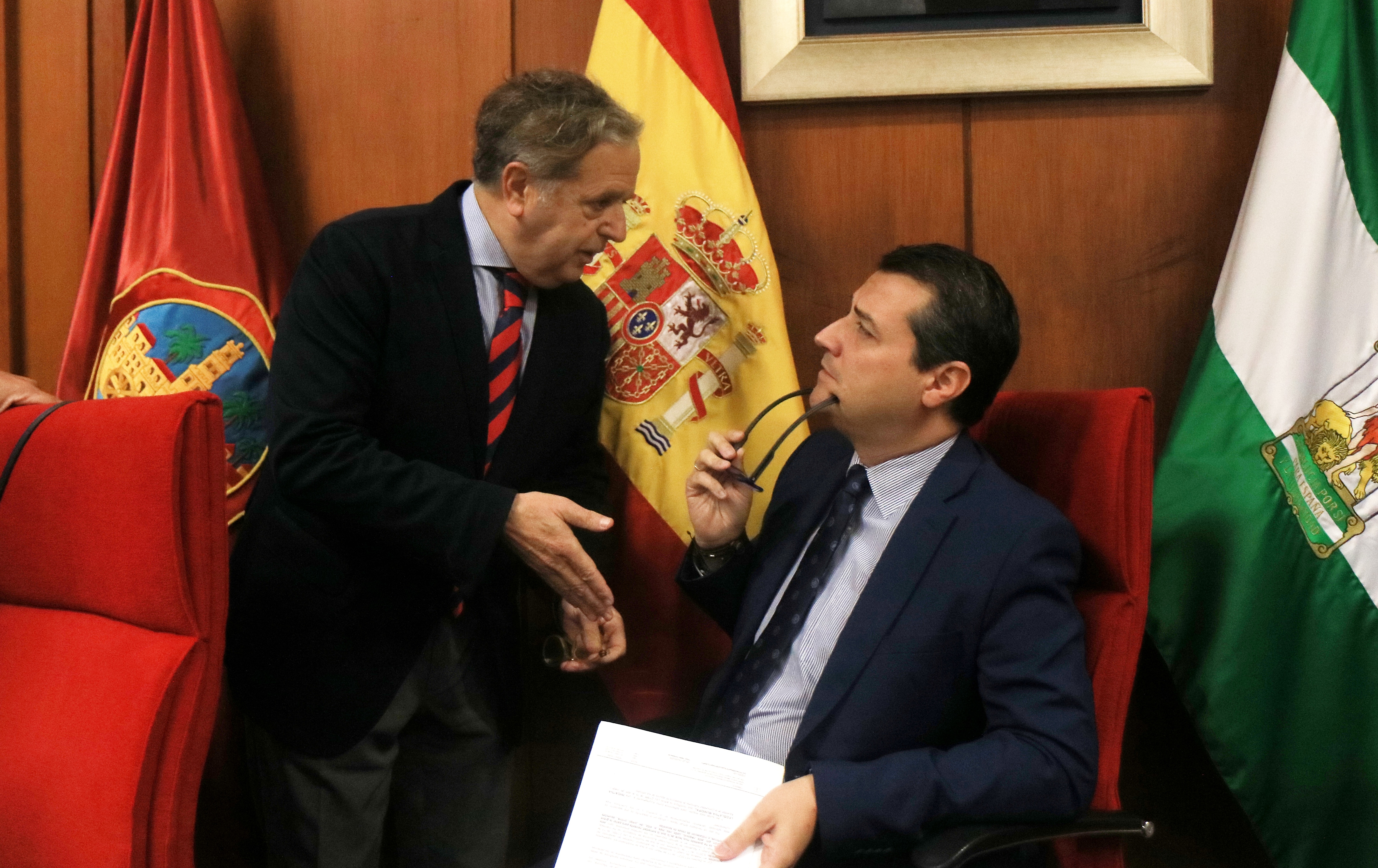 Salvador Fuentes y José María Bellido./Foto: Ayuntamiento de Córdoba