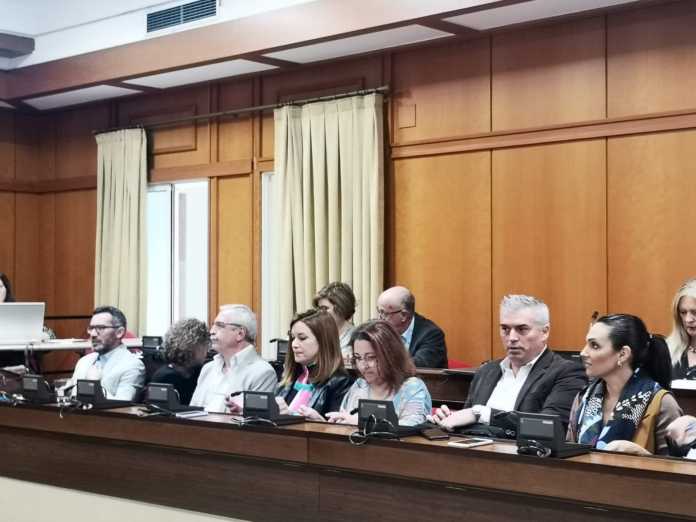 Bancada del PSOE en el Pleno./Foto: BJ